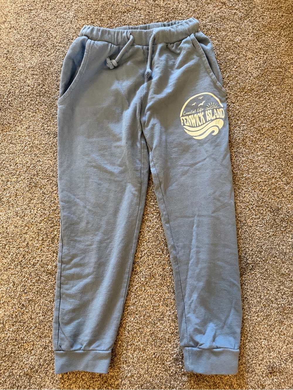 Girls' Blue Jogger Sweatpants